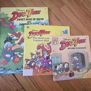 Disney’s Duck Tales Sweet Duck Of Youth Book Lot + Duckberg + Treasure Hunt